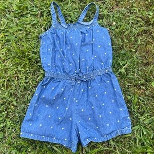 Cat & Jack Star Pattern Denim Romper